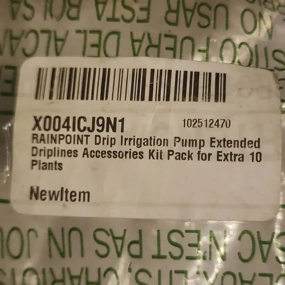 RainPoint Drip Irrigation Pump Extended Driplines Accessories Kit for 10 plants